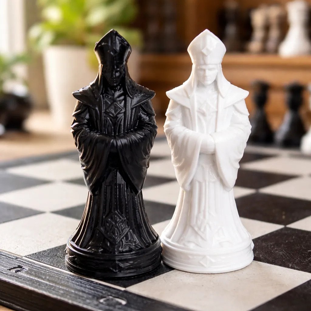 Ajedrez Reinos Divididos Impreso En 3d