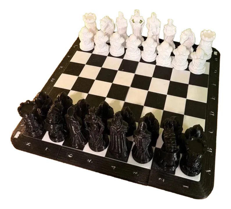 Ajedrez Reinos Divididos Impreso En 3d