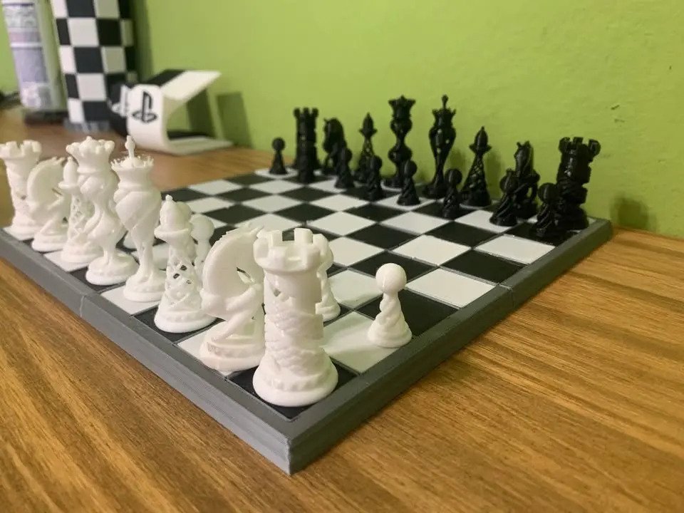 Juego De Ajedrez Espiral 3d Tamaño 2