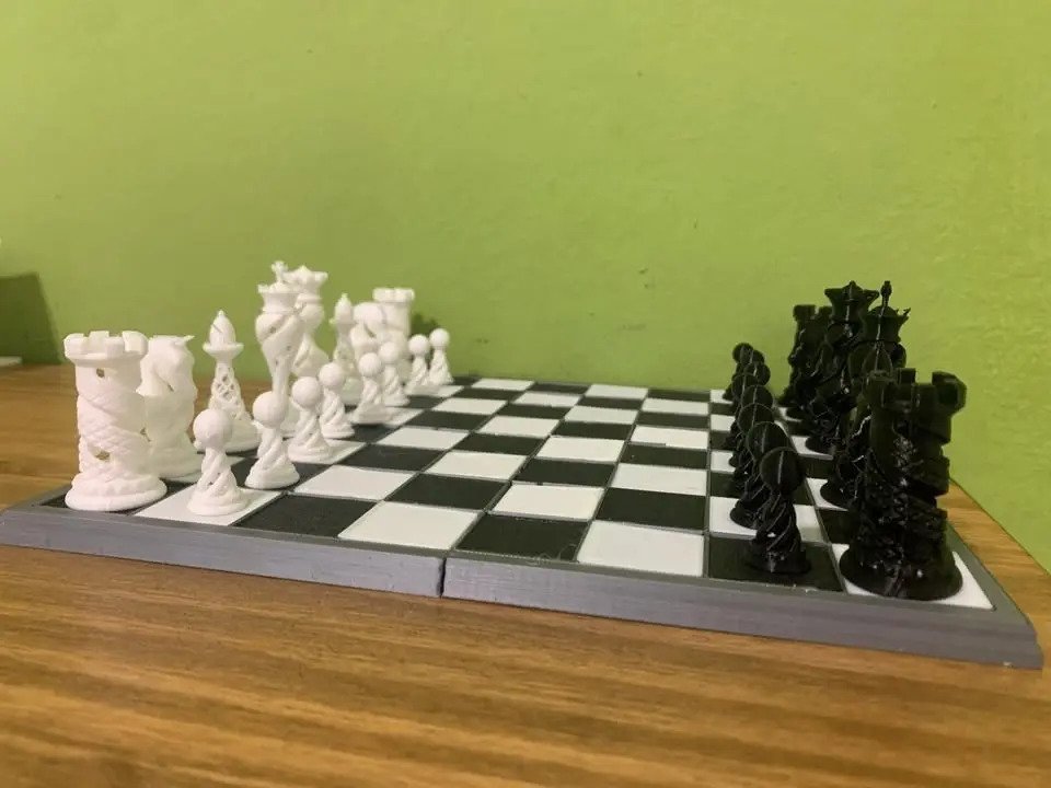 Juego De Ajedrez Espiral 3d Tamaño 2