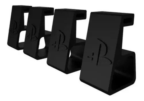 Soporte De Mesa 3d Art Para Ps4 Pro, Kit De 4 Bases Laterales Para Consola Prism Crush Black