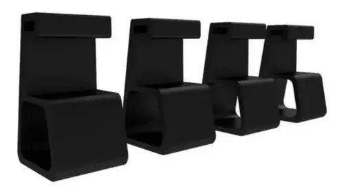 Soporte De Mesa 3d Art Para Ps4 Pro, Kit De 4 Bases Laterales Para Consola Prism Crush Black