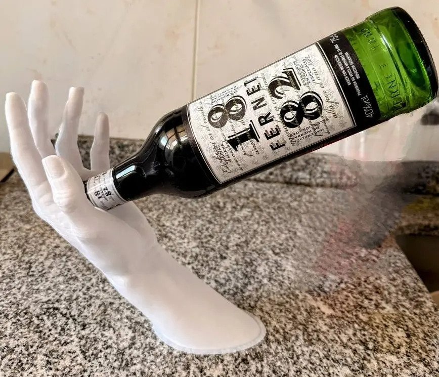Exhibidor De Vino Impreso En 3d Blanco