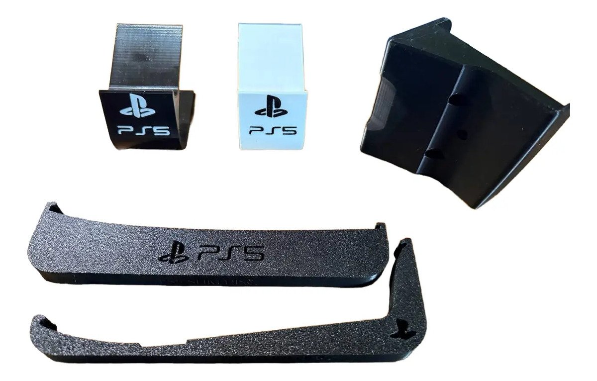 Soporte Ps5 Horizontal Slim Con Lectora 2 Soporte De Joystick Y 1 Soporte De Pared