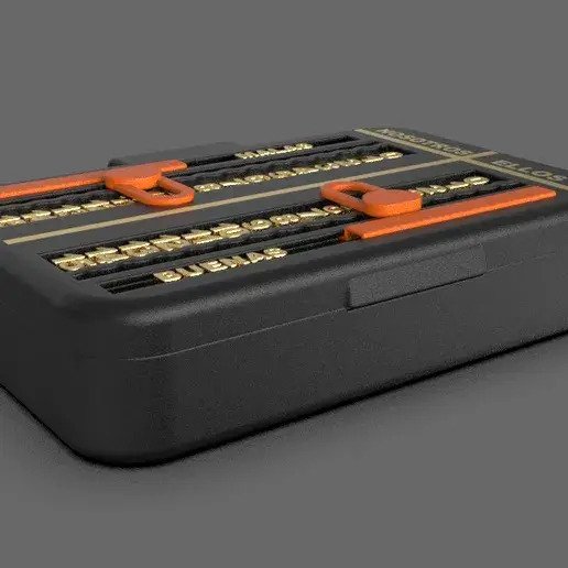 Caja Para Cartas De Truco 3d Negro