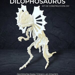 Kit De Construcción Esqueleto De Dinosaurio 3d 1 Dilophosaurus