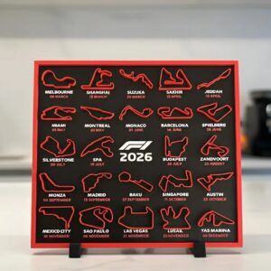 Calendario 2026 Formula 1 Con Pie Soporte Fórmula 1