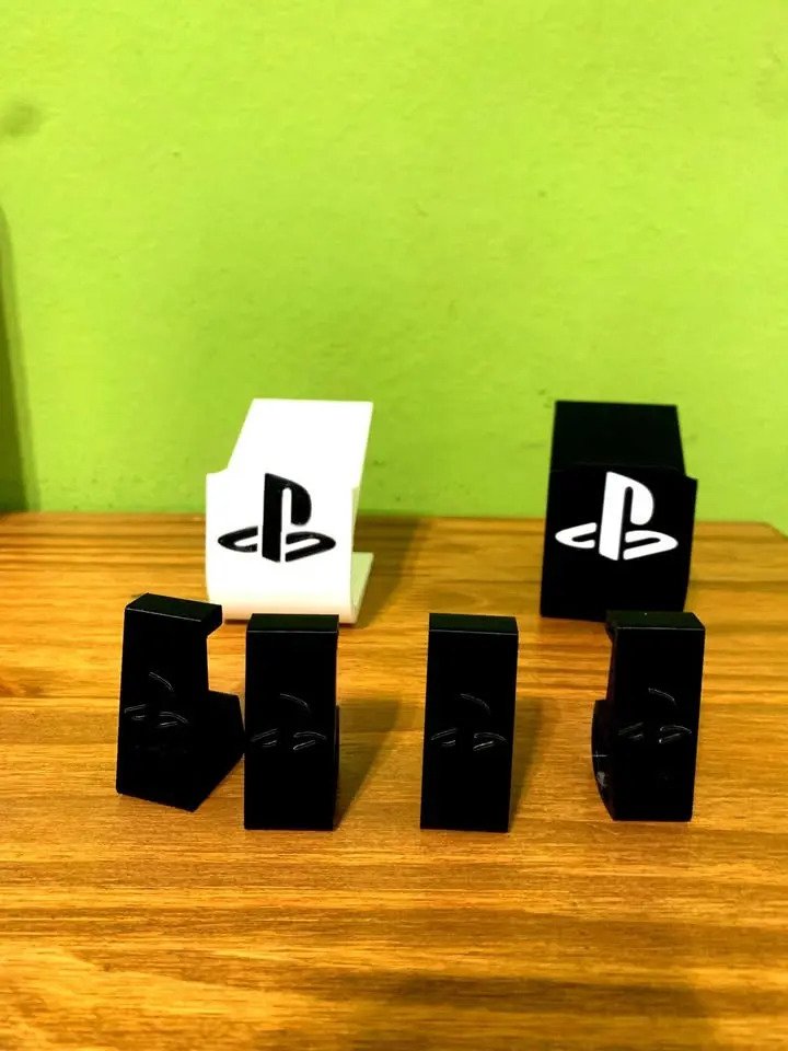 Combo 2 Soportes De Joystick Y Patitas Enfriadoras Para Ps4 Negro