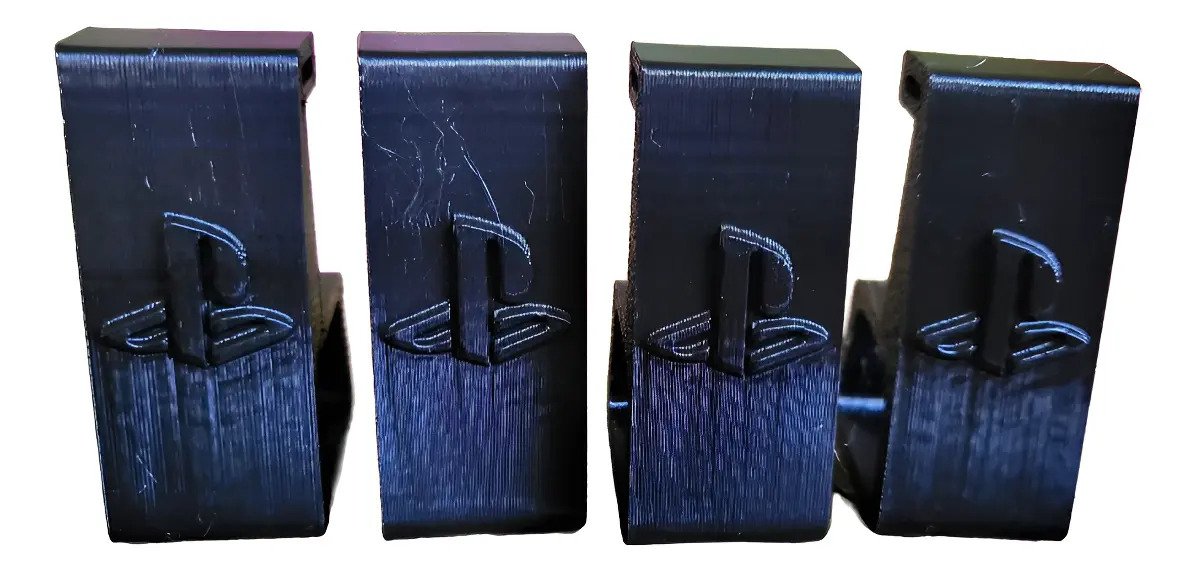 Combo 2 Soportes De Joystick Y Patitas Enfriadoras Para Ps4 Negro