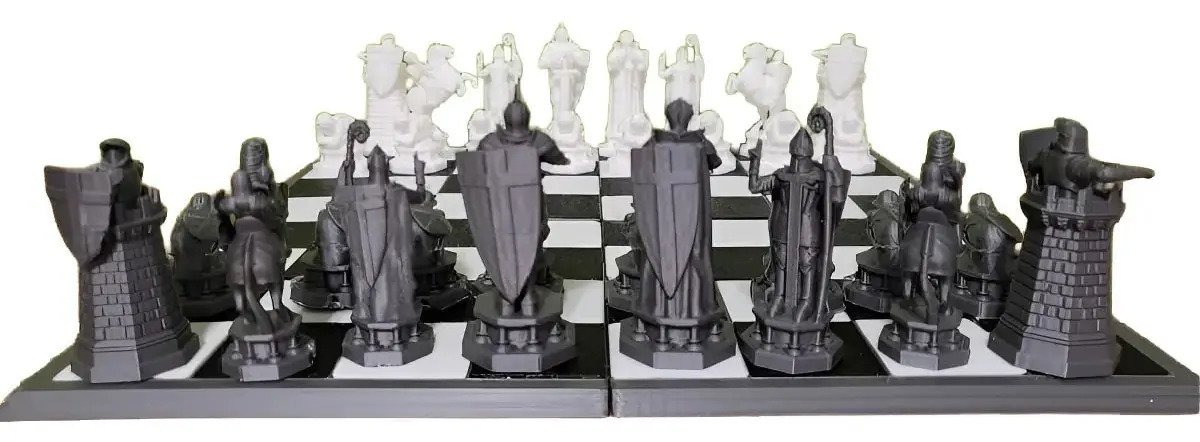 Piezas De Ajedrez Harry Potter Xxl Impresas En 3d