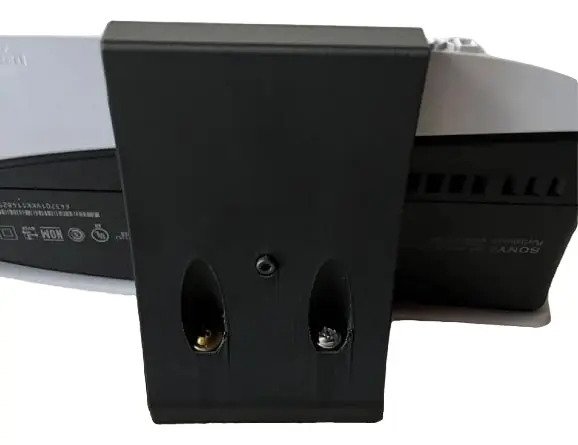 Combo Soportes Ps5 De Pared Joysticks Auricular Y Juegos Negro