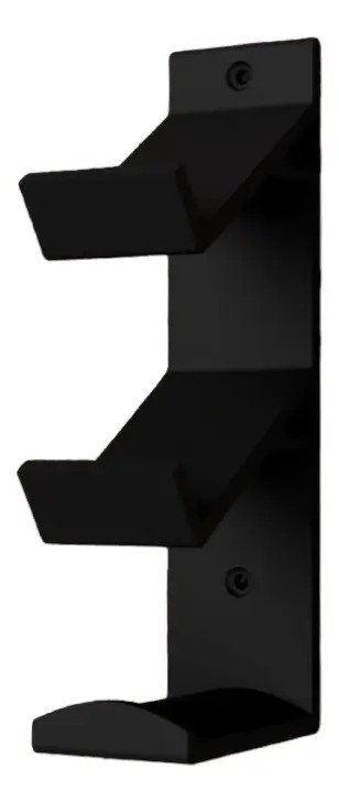 Combo Soportes Ps5 De Pared Joysticks Auricular Y Juegos Negro