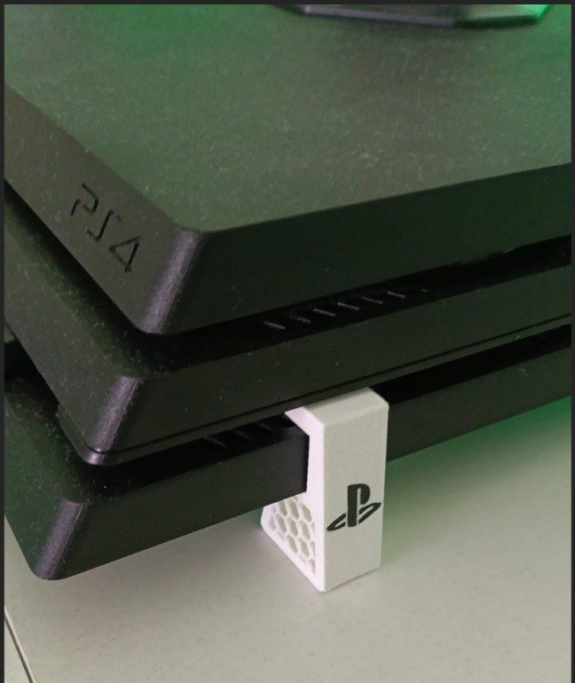 Soporte De Ps4 Pro Mas Dos Soportes De Joystick Blanco