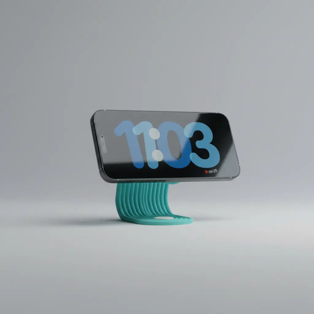 Soporte 3d Cargador iPhone Magsafe Negro