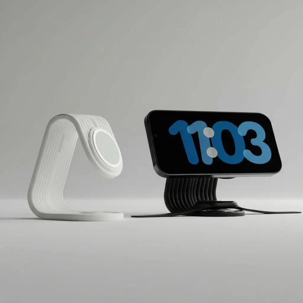Soporte 3d Cargador iPhone Magsafe Negro