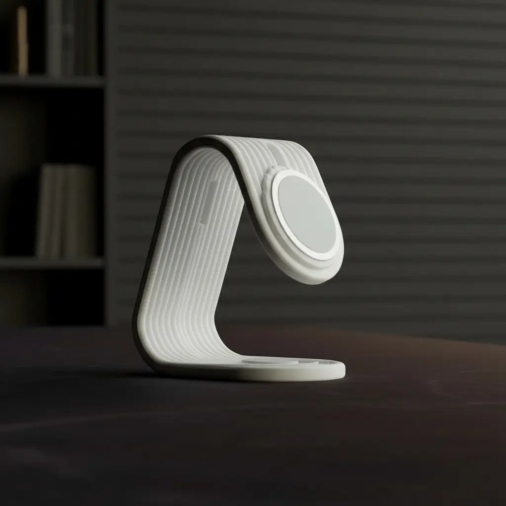 Soporte 3d Cargador iPhone Magsafe Negro