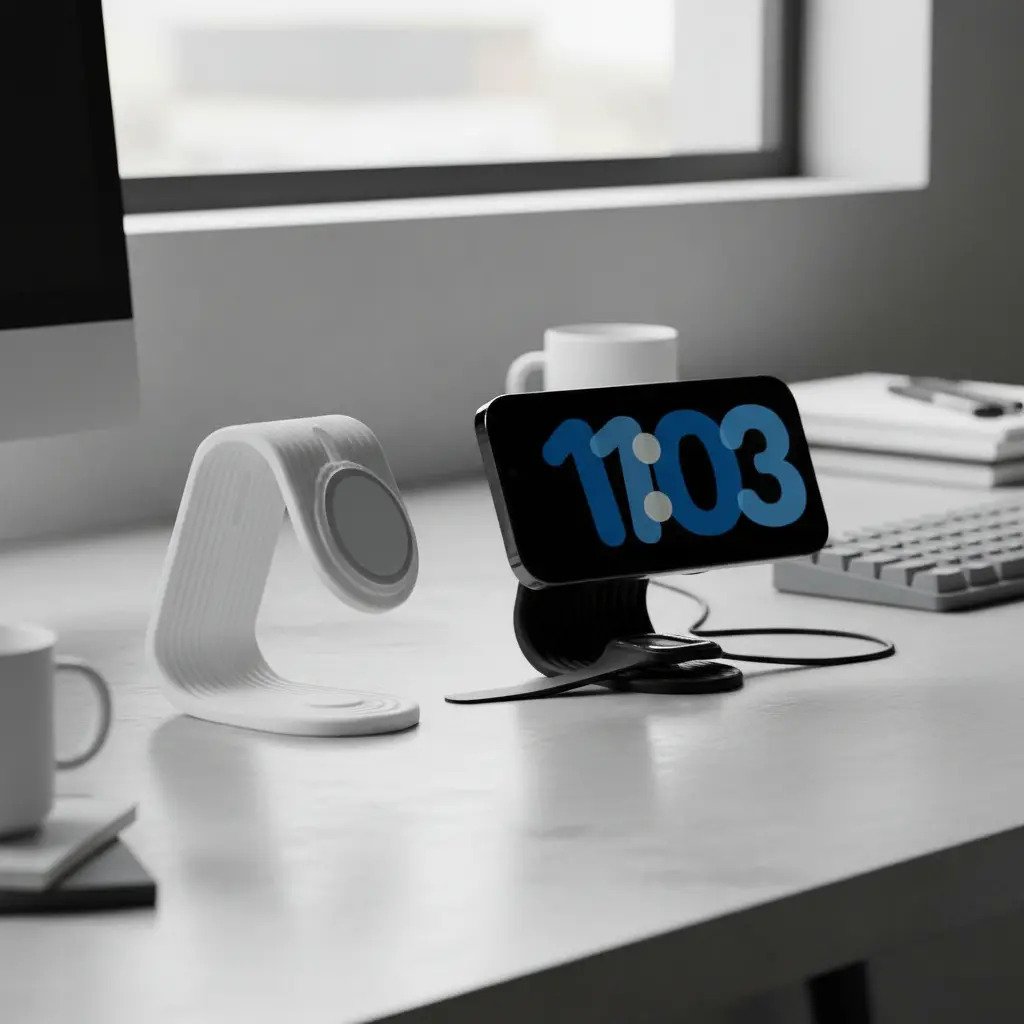 Soporte 3d Cargador iPhone Magsafe Negro